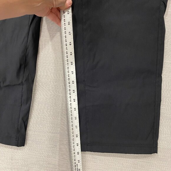 Eddie Bauer Fleece Lined Tech Pants Mens 32 x 30 Black Water Repellent Insulated - Picture 8 of 11